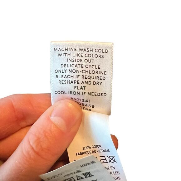 L.L. Bean 100% cotton knit 1/4 button sweater - Picture 4 of 9